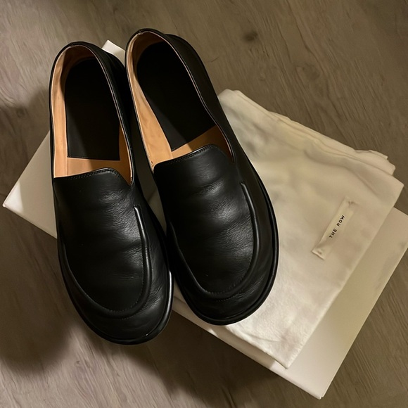 The Row Shoes - The Row Canal Loafers - Black, size 6 EU 36